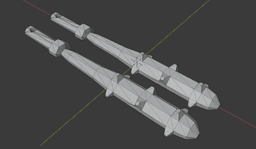 Studded Club 3d model