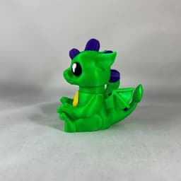 Cute Little Dragon Clicker / Fidget Dragon STL File - NO AMS - COMMERCIAL LICENSE 3d model