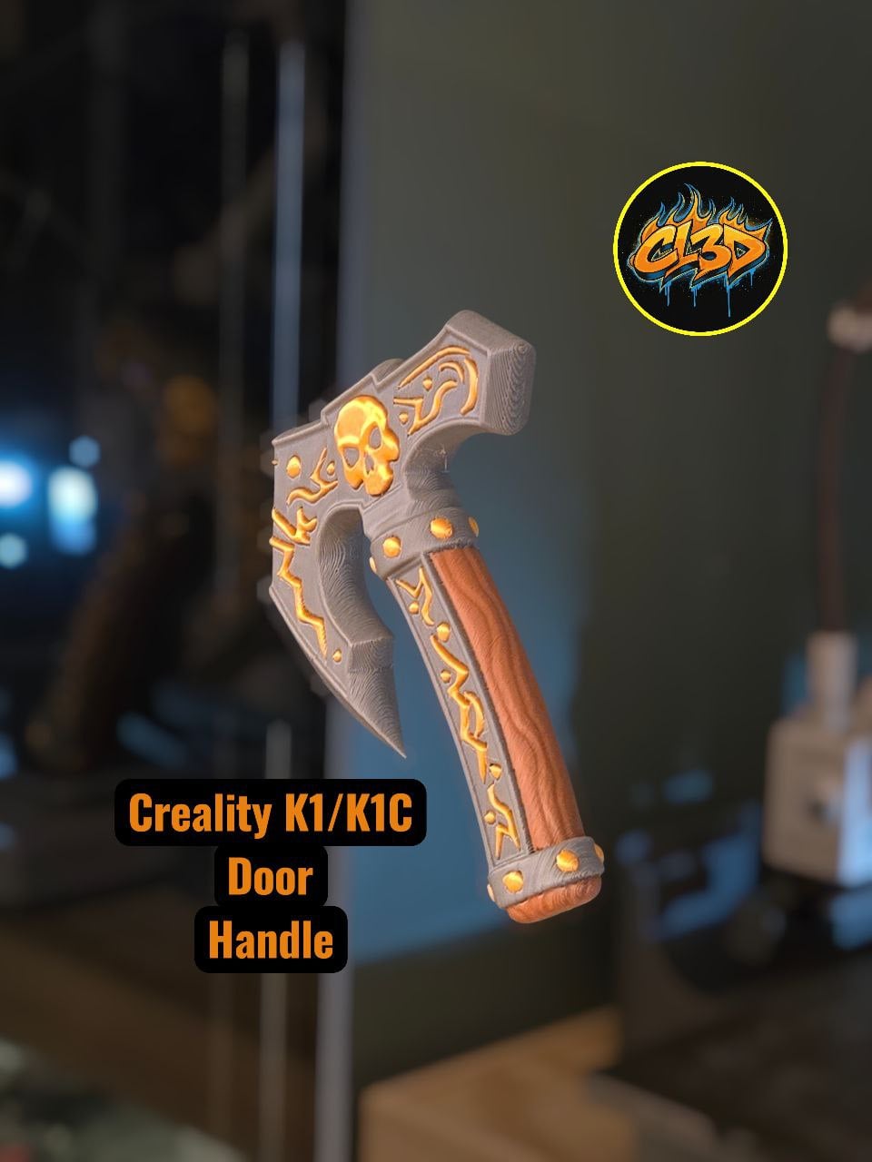 Executioner Axe K1C Door Handle 3d model