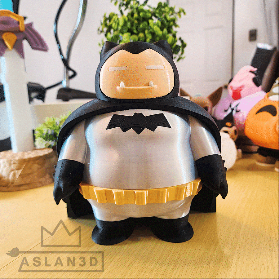 Snorlax Batman - Multiparts +3MF 3d model
