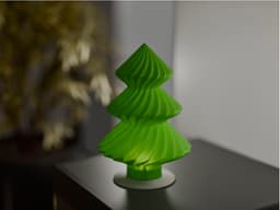 Christmas Wave Pine Tree (Tea Light and LED Light) 3d model