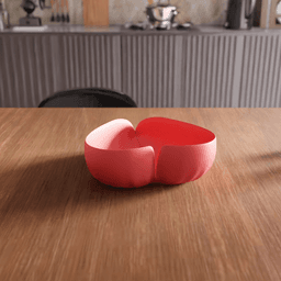 Heart Petal Decorative Bowl 3d model