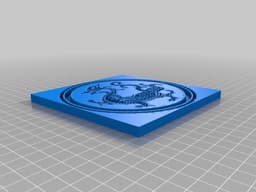 Dragon Tile 3d model