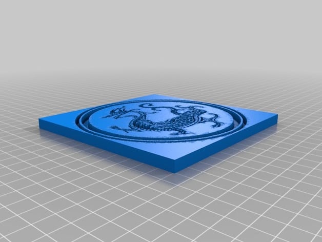 Dragon Tile 3d model