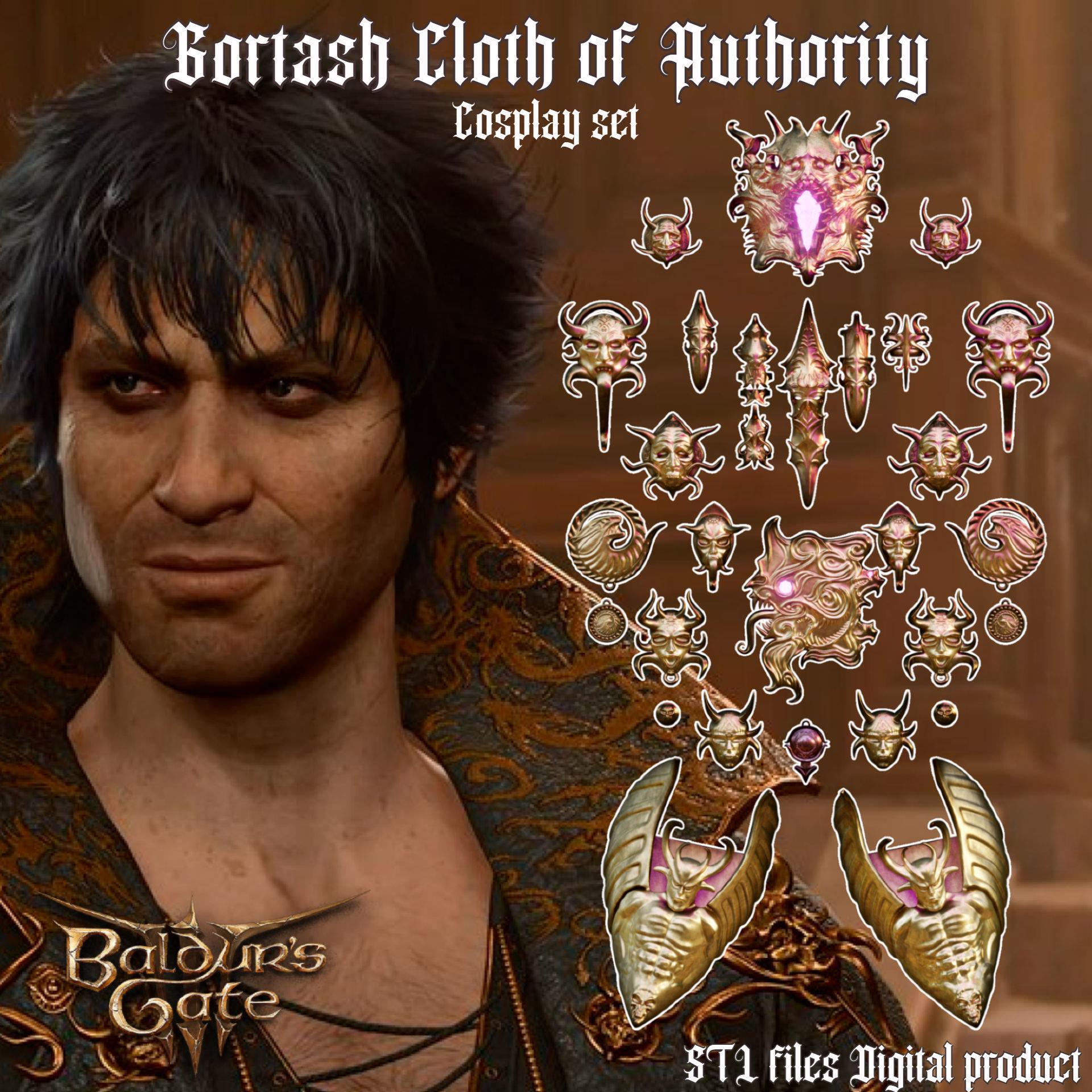 Gortash Cloth of Authority Cosplay Set Baldurs Gate 3  3d model
