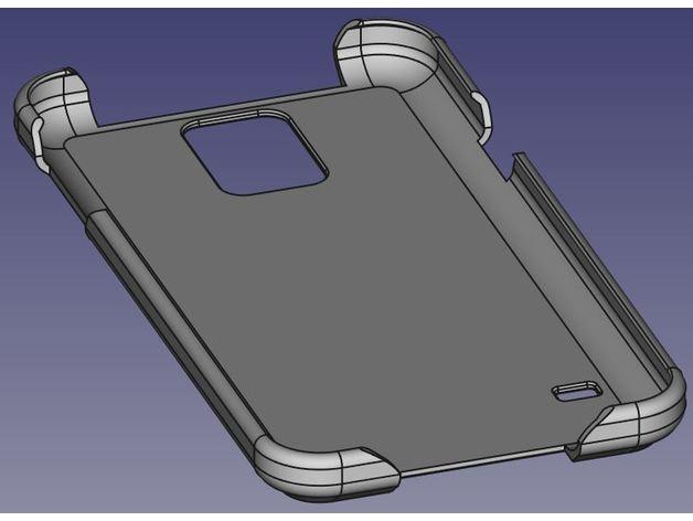 Galaxy S5 Body and Basic cover 3d model