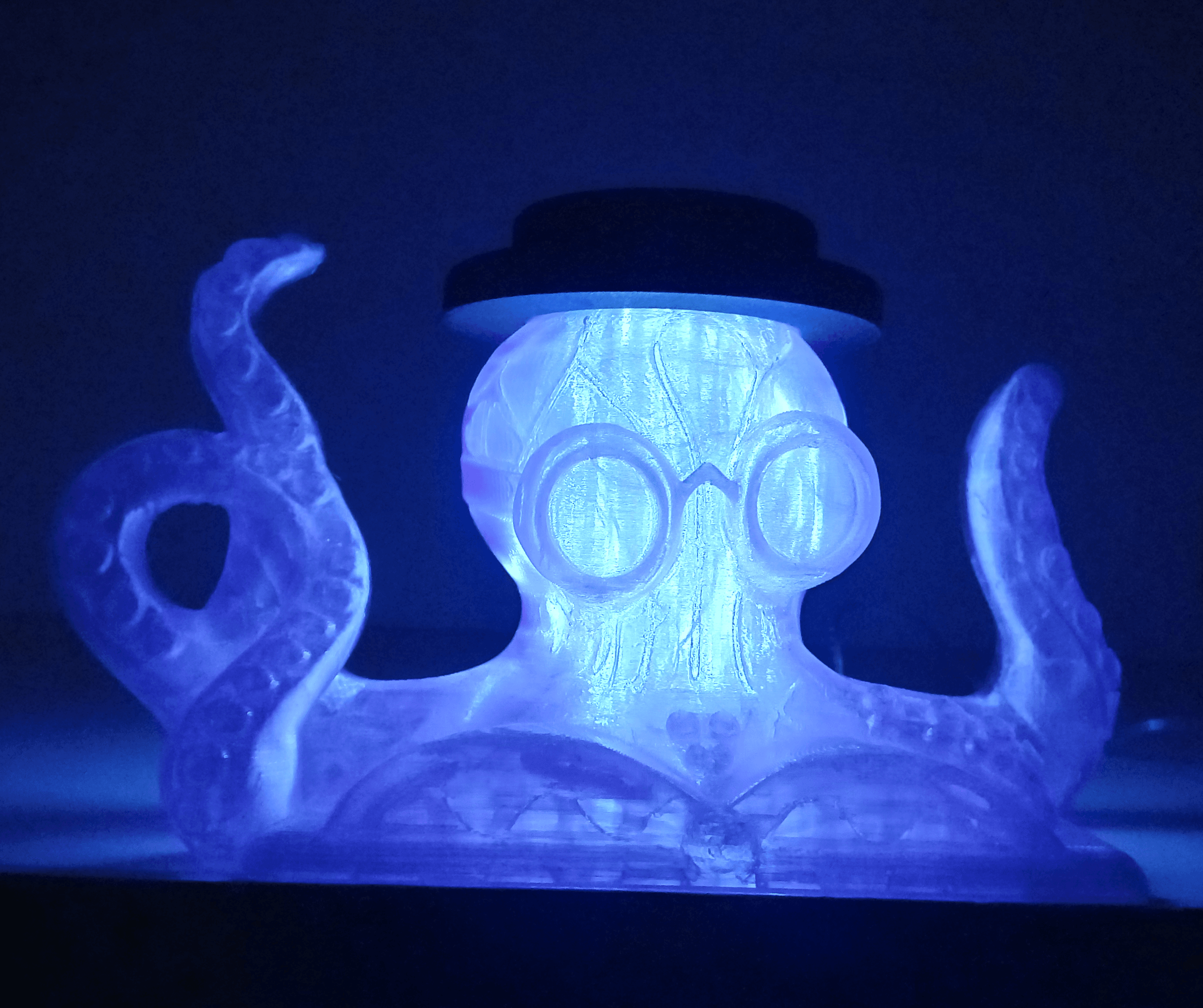 Curious Octopus Book Lamp 3d model