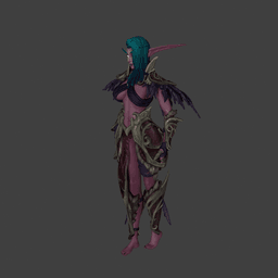 Elf Druid 3d model