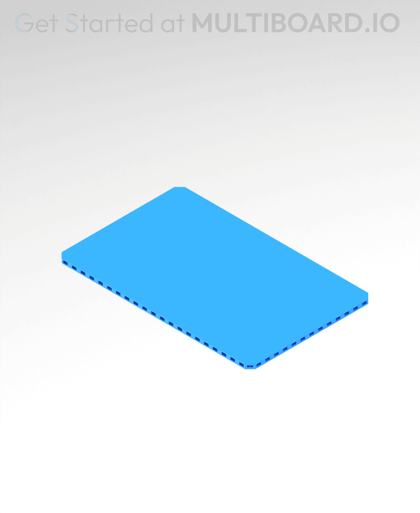 11x7 MU - Plain - MultiBoard Plate 3d model