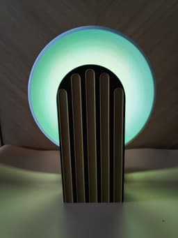 Orbit Echo – A 3D Printable Art Deco-Inspired Lamp 3d model