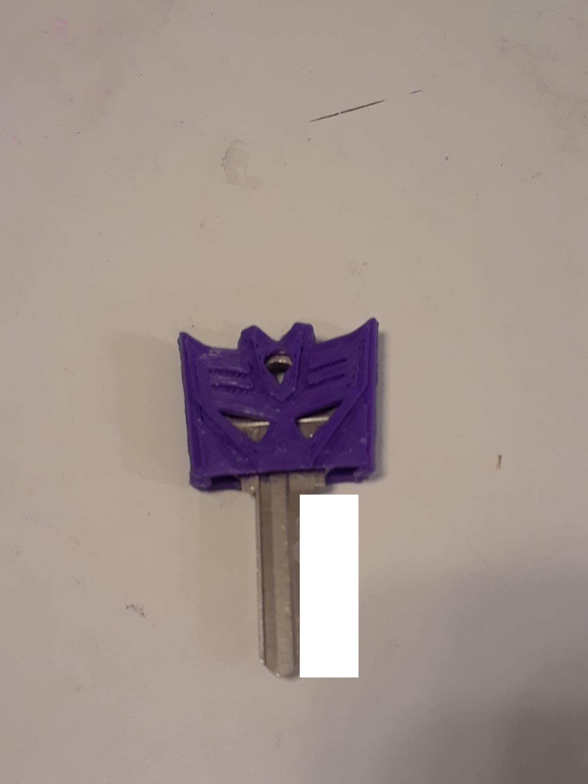 Transformers Decepticon Key Cover #thangs100k - Key cover on Key. - 3d model