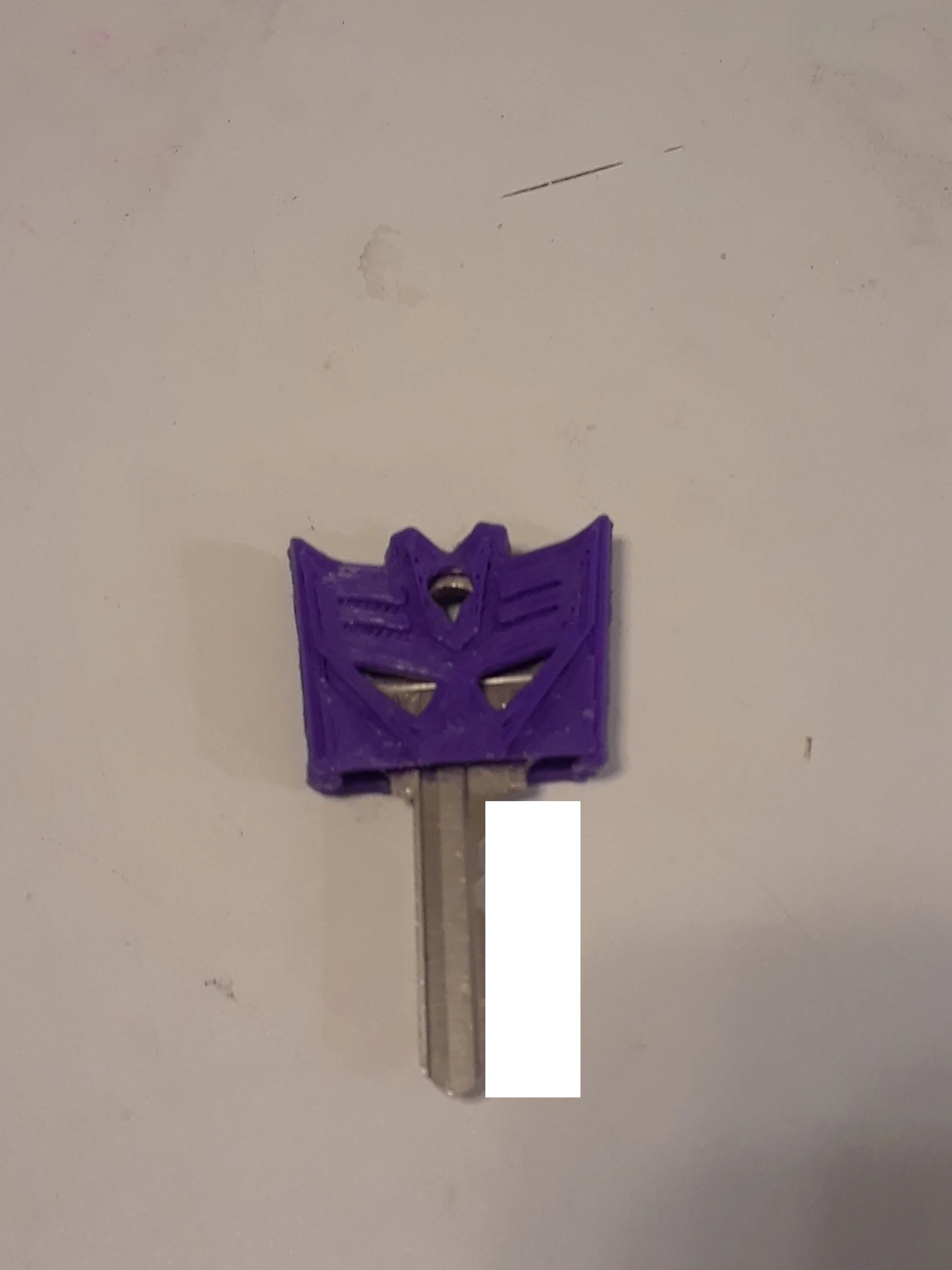 Transformers Decepticon Key Cover #thangs100k - Key cover on Key. - 3d model