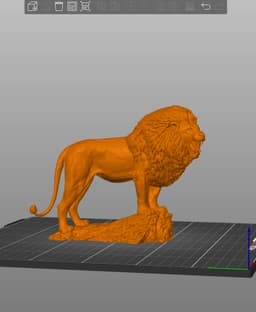 Realistic Majestic Lion Growling 3D print model 3d model