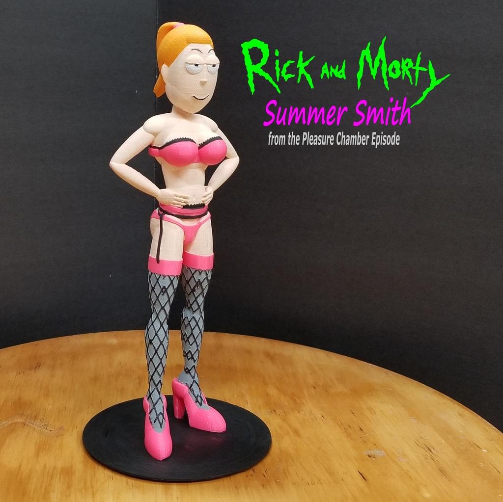 Summer Smith from Rick and Morty pleasure chamber episode 3d model