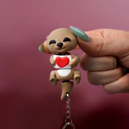 Valentine's Day Flexi Baby Otters 3d model