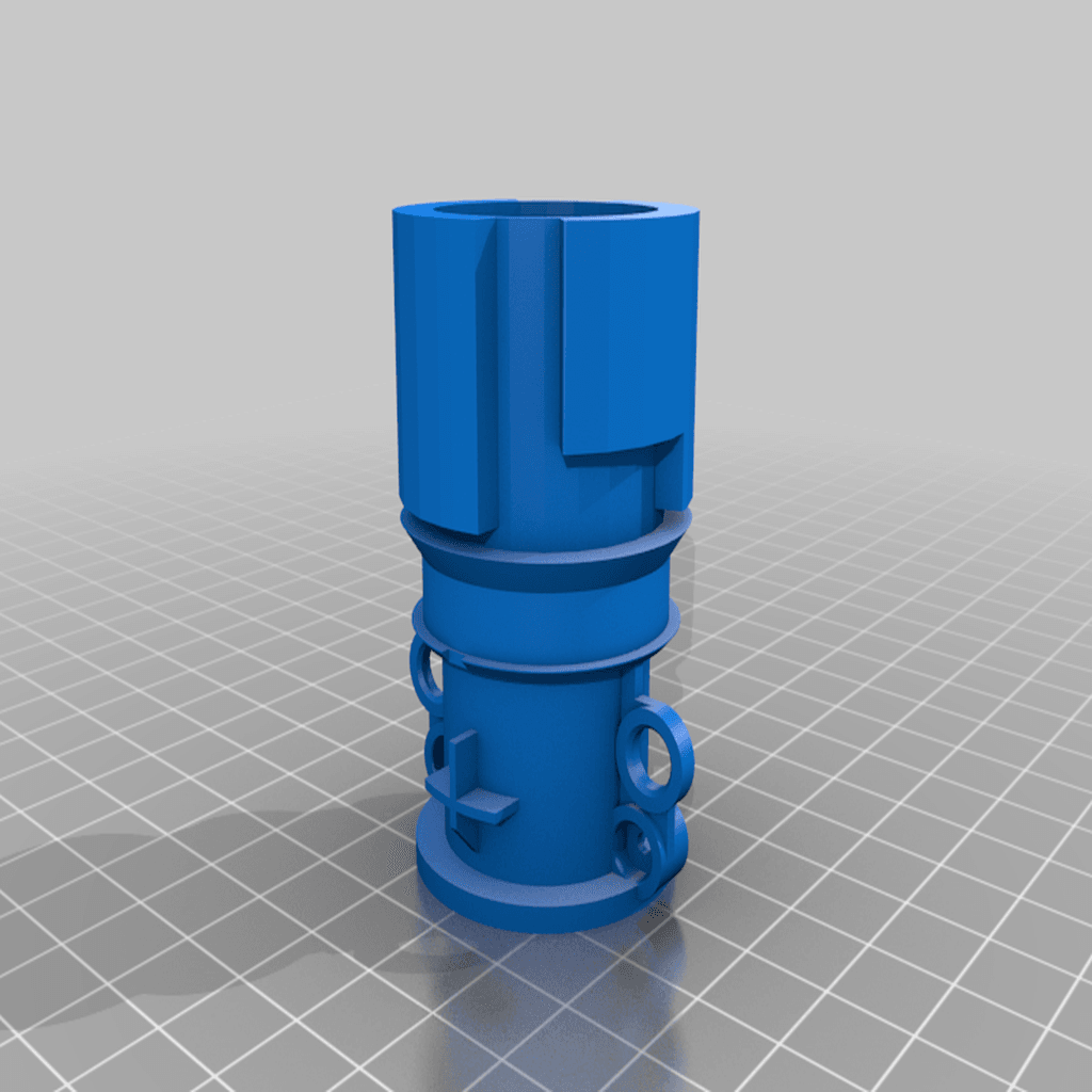 Nerf Aplpha Trooper Barrel Adapter 3d model