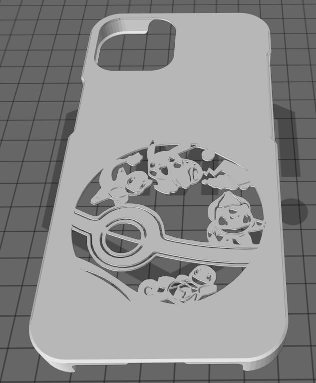 Iphone 14 pokeball Case 3d model