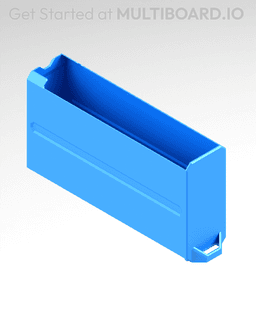 1x2x3.5 LU - Magnetic - Simple Multibin Drawer 3d model