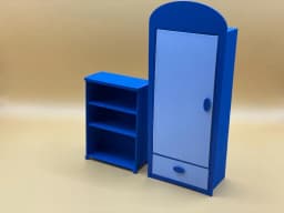 Miniature Dollhouse Kids' Room Furniture 3D STL File - 1:12 Scale (Commercial License) 3d model
