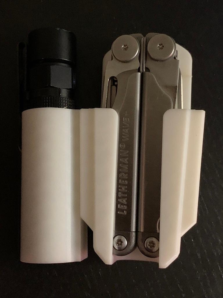 Olight S2R Baton holder (fits Modular Leatherman Wave holster) 3d model