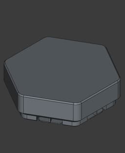 Hextraction - FreeCAD Blank Tile and Card Templates 3d model