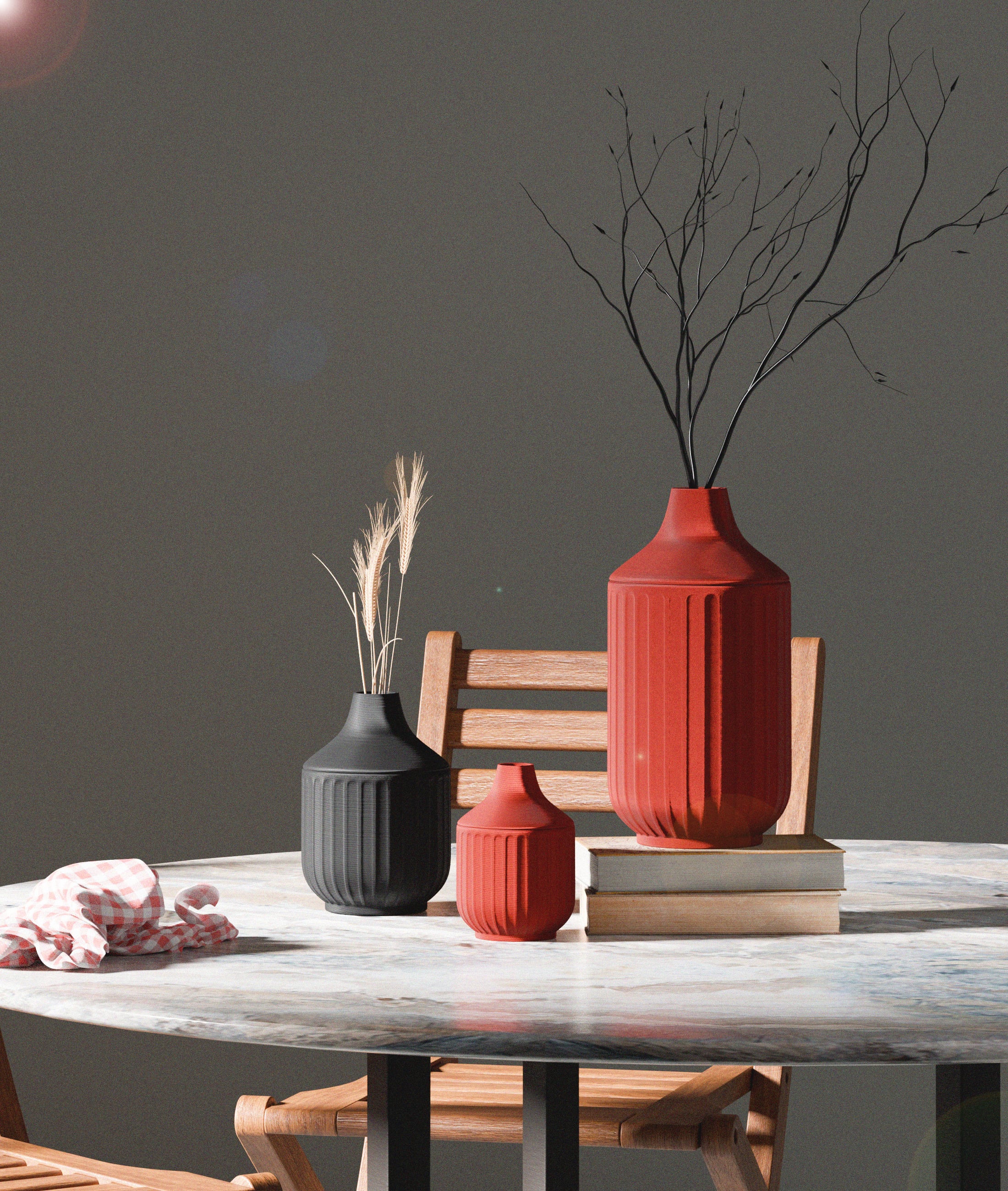 Opal Vase Series 3d model