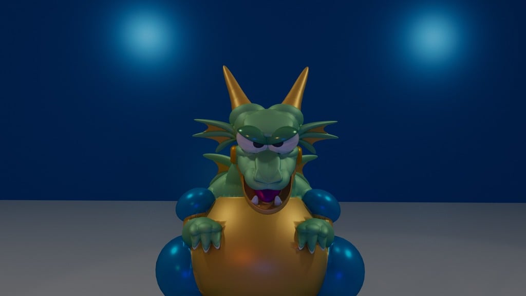Dragon Boss MEGAMAN 2 3d model