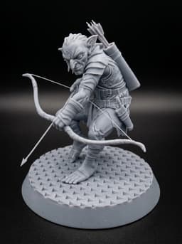 Goblin Archer – Fantasy Miniature STL 32mm TTRPG 3d model