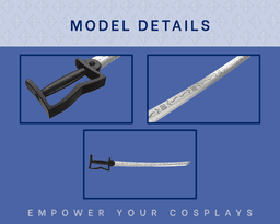 Olivia Armstrong's Sword STL Files - Full Metal Alchemist Cosplay Prop (Digital Download) 3d model