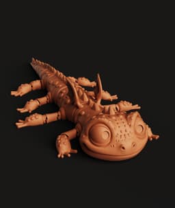 Cute Baby Dragon Flexi - Articulated Fantasy Pet 3D Model | Kawaii Creature Toy 3d model