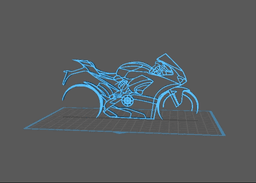Ducati - Panigale V4 Wall Art 3d model