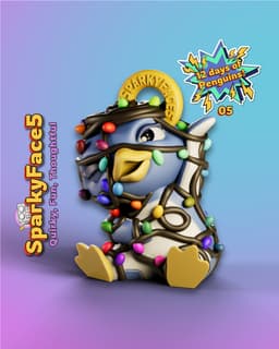 Penguin Tangled 5 of 12 Ornament 3d model
