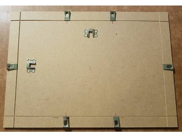 Decorative picture frame A3 3d model