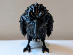 The Shadow Raven – Spooky Shelf Sculpture 3d model