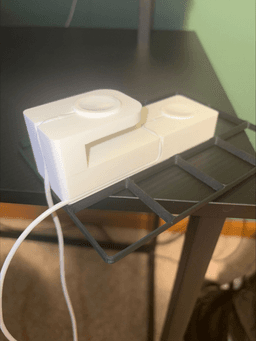 Dual Apple Mag Charger w/gridfinity option 3d model