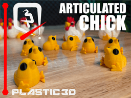 Articulated Barnyard Friends — Rooster, Hen & Chick 3d model
