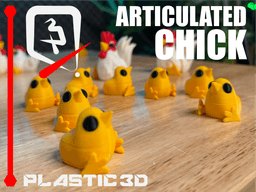 Articulated Barnyard Friends — Rooster, Hen & Chick 3d model