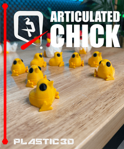 Articulated Barnyard Friends — Rooster, Hen & Chick 3d model