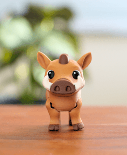 Wiggly Warthog - Articulating fidget Warthog 3d model