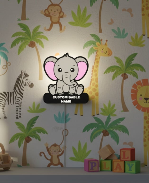 Cute Elephant – LED Strip compatible 3d model