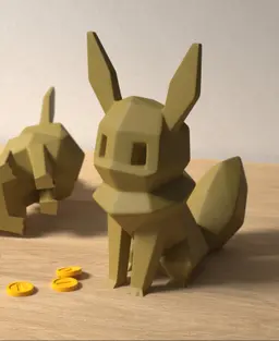Low-poly Eevee - Piggy Bank 3d model