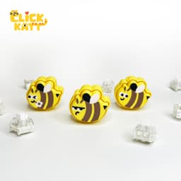 Bee - Clicker Fidget Toy Keychain 3d model