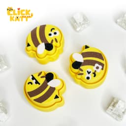 Bee - Clicker Fidget Toy Keychain 3d model