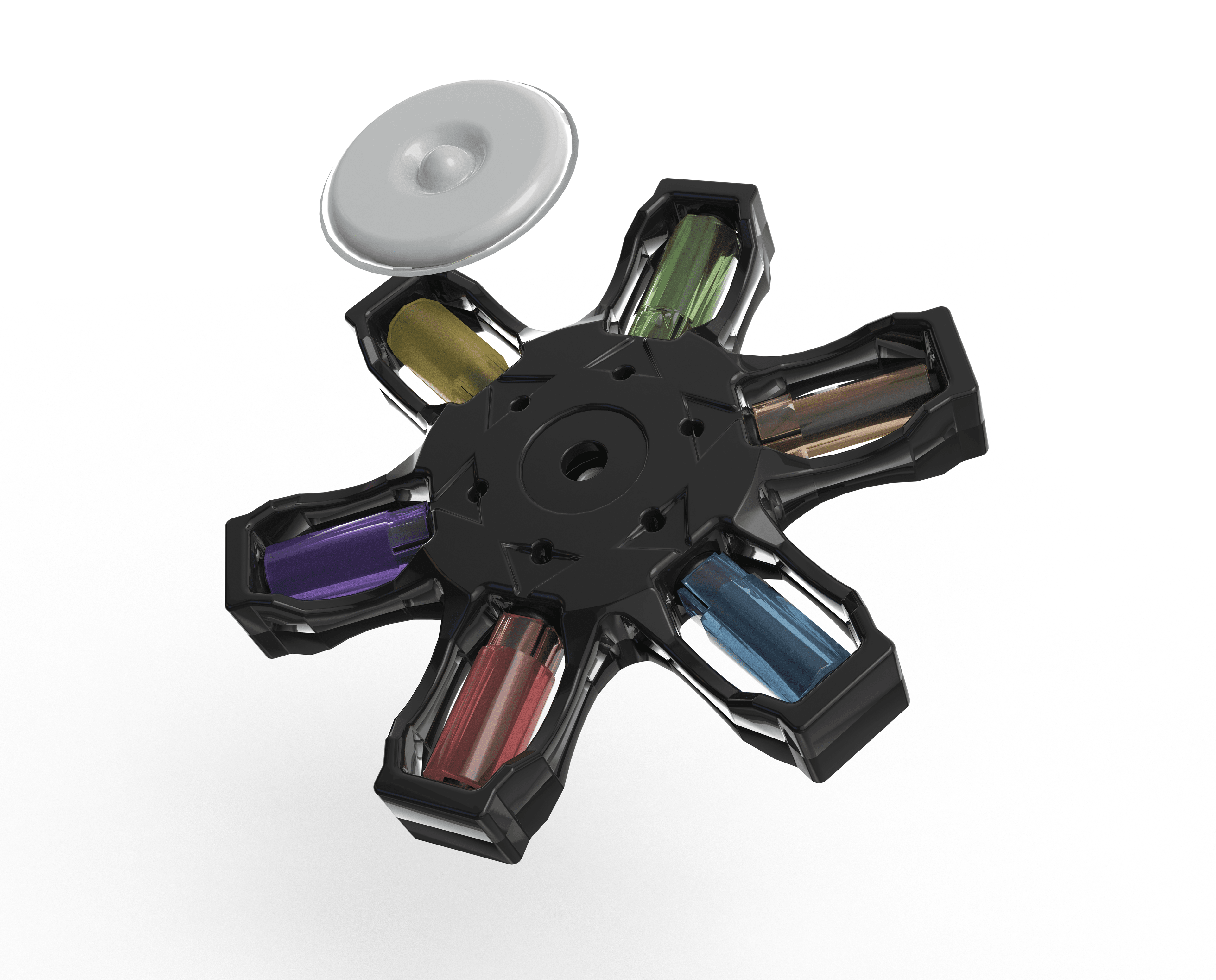 Fidget Flower Dice 3d model