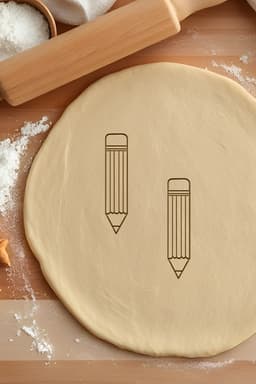 Pencil Cookie Cutter, Biscuit Cutter 3d model