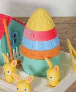 Easter Zen Garden with Bunnies & Calendar 3d model