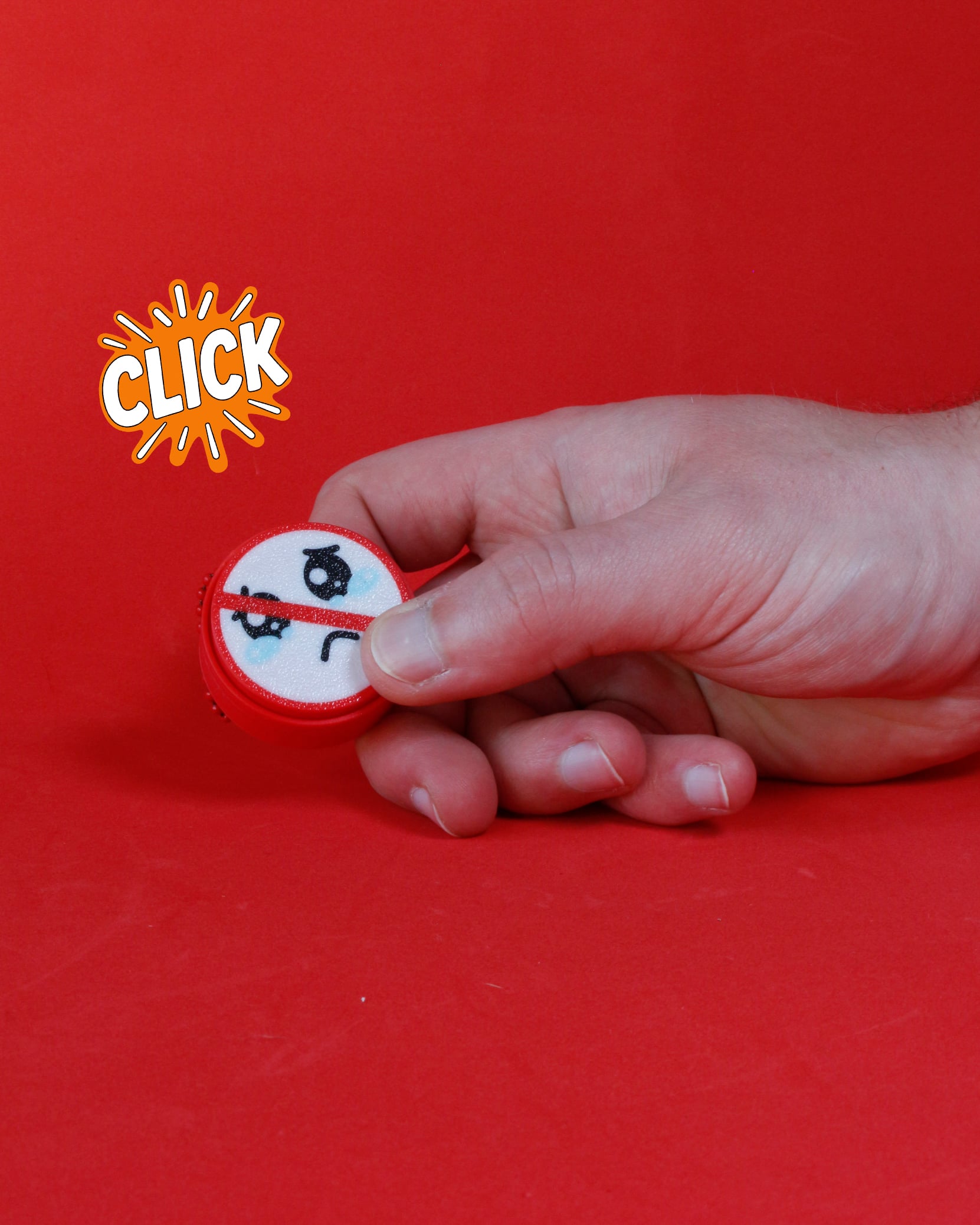 Traffic Signs Fidget Clickers - Keychain 3d model