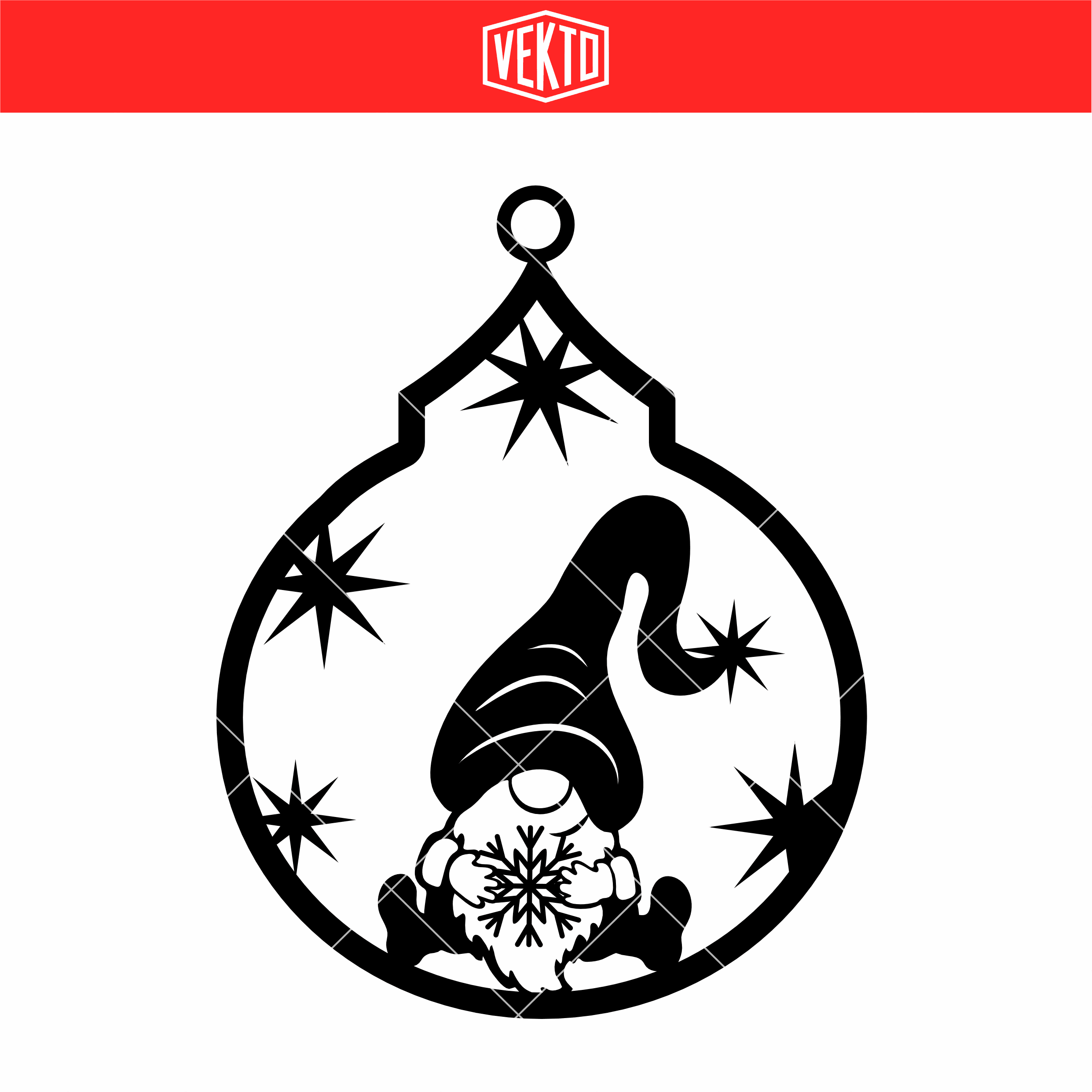 Christmas Elf Ornament STL 3d model