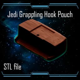 Jedi Grappling Hook Belt Pouch Episode 3 Revenge of the Sith STL files 3d model
