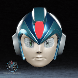 Mega Man Helmet 3D Printer File STL 3d model